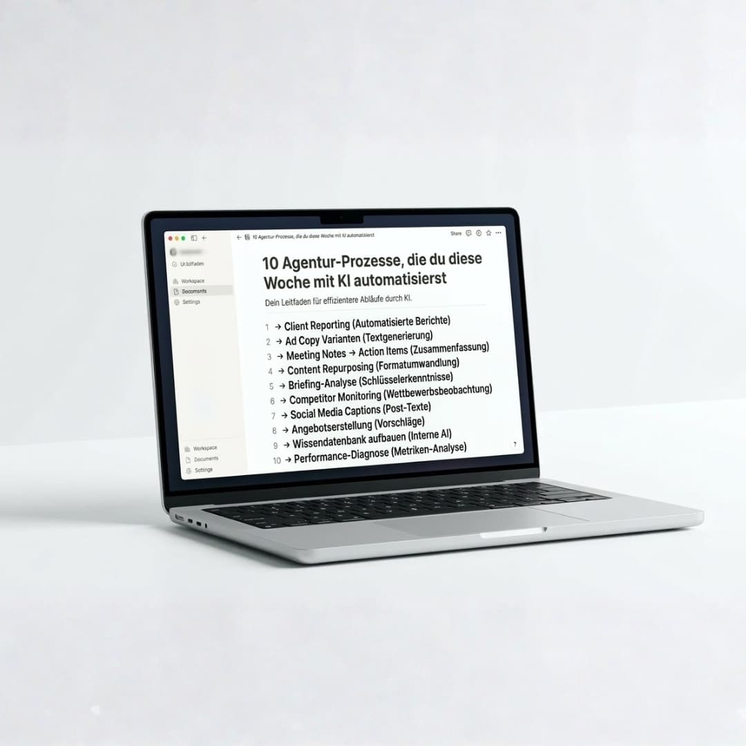 KI für Agenturen: Prozesse automatisieren